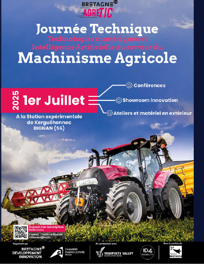 🚜 Machinisme agricole : un rdv à ne pas manquer !

📍 Rendez-vous le 1er juillet : Une journée dédiée à l'innovation, aux échanges et à la démonstration !
📌 Inscription obligatoire – Ne tardez pas !
🔗 my.weezevent.com/journee-techni…