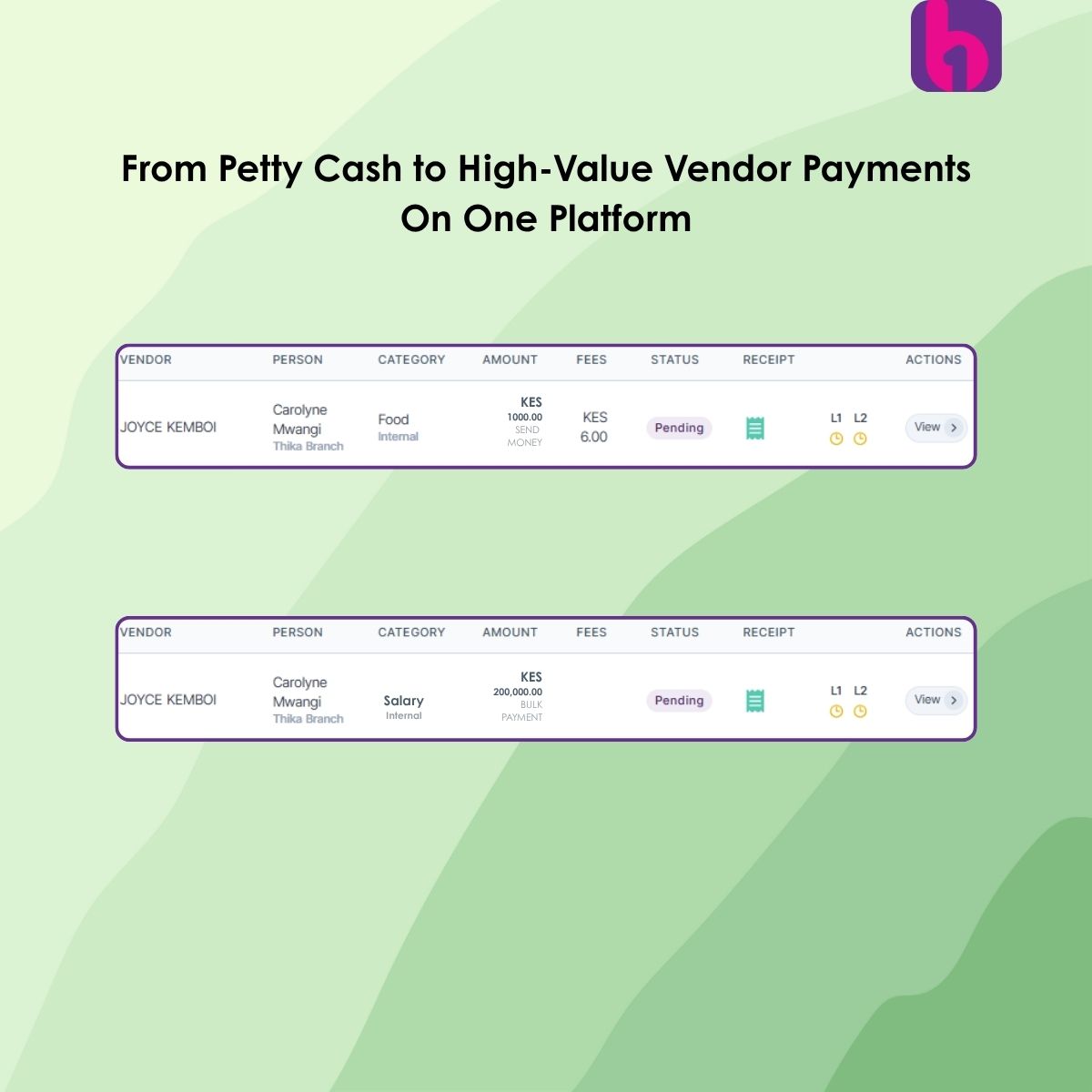 Whether you’re sending KES 200 for airtime or KES 2M to a supplier, Boya handles both seamlessly.
boyahq.com/expense-manage…