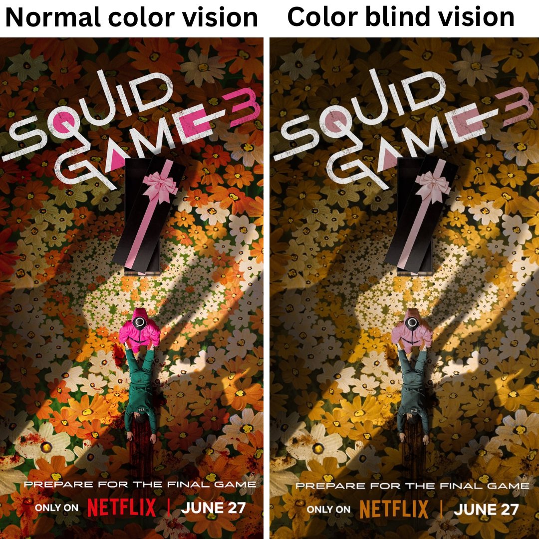🦑 Red light… wait, what color is that?!
Color blind fans are not seeing the Squid Game doll the same way 👀

#SquidGame #ColorBlindAwareness #EnChroma #SeeTheDifference #Netflix #SquidGame3 #colorforall #enchromaglasses #accessibility #colorblind #colorblindglasses