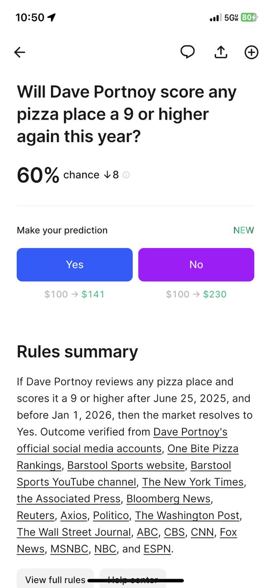 PR0J3CTMJ's tweet photo. If @stoolpresidente is on @Kalshi and he bets on his own pizza scores, does that count as insider trading?  Would that make him the Pete Rose of the pizza game?  A gambling man, a man of integrity, and a lover of money with access to an easy payday…what will he do? https://t.co/FWtg4ejFjV