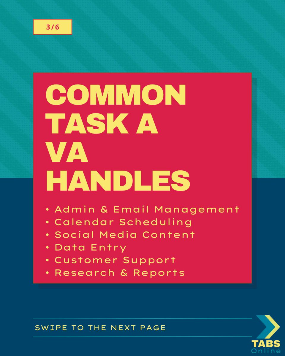 TABSOnlinexxv's tweet photo. What is a Virtual Assistant?
#TABSONLINE #TAKINGASSISTANCEBEYONDSTANDARD #WhatIsAVirtualAssistant #VirtualAssistant #VAsupport #OnlineAssistant #RemoteWorkSupport #SmartSupport #DelegateToElevate #OnlineBusinessHelp #WorkSmart #VAservices #AdminSupport #TimeSaver https://t.co/DjZeuiIhMT