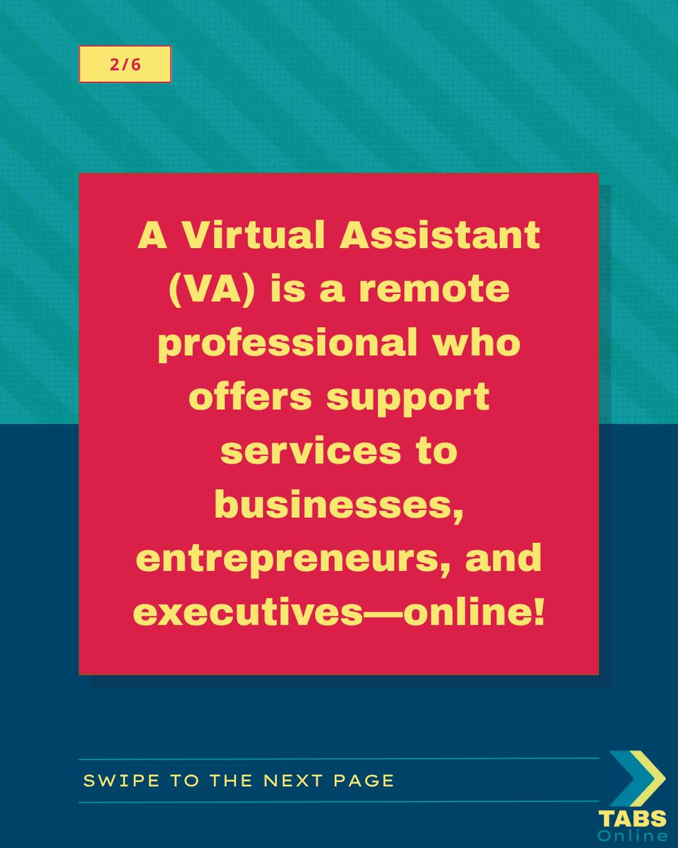 TABSOnlinexxv's tweet photo. What is a Virtual Assistant?
#TABSONLINE #TAKINGASSISTANCEBEYONDSTANDARD #WhatIsAVirtualAssistant #VirtualAssistant #VAsupport #OnlineAssistant #RemoteWorkSupport #SmartSupport #DelegateToElevate #OnlineBusinessHelp #WorkSmart #VAservices #AdminSupport #TimeSaver https://t.co/DjZeuiIhMT