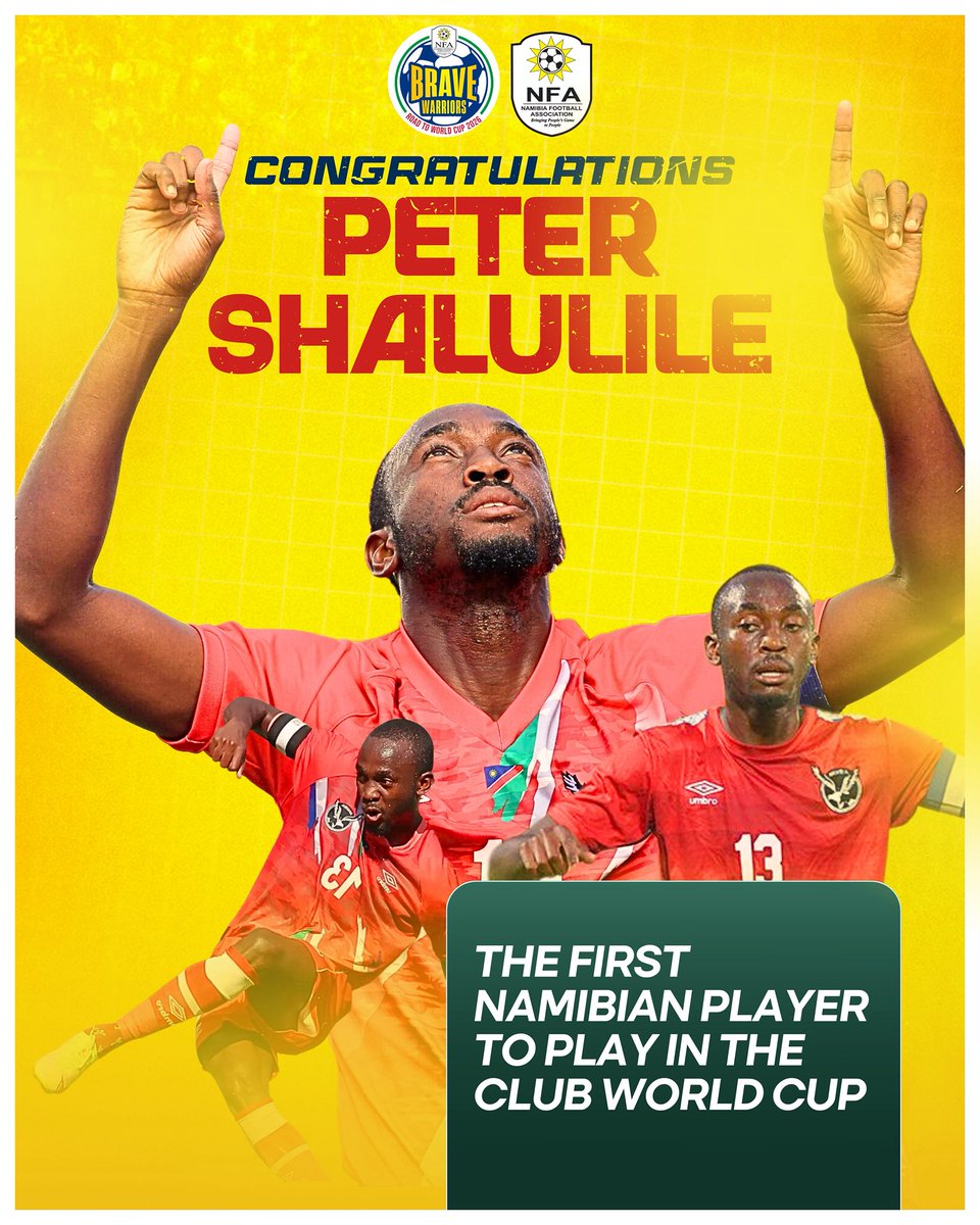 𝐁𝐢𝐠 𝐔𝐩𝐬 𝐭𝐨 𝐏𝐞𝐭𝐞𝐫 𝐟𝐨𝐫 𝐟𝐥𝐲𝐢𝐧𝐠 𝐭𝐡𝐞 🇳🇦 𝐟𝐥𝐚𝐠 𝐚𝐜𝐫𝐨𝐬𝐬 𝐭𝐡𝐞 𝐠𝐥𝐨𝐛𝐞.

Continue making positive strides in your career🤗