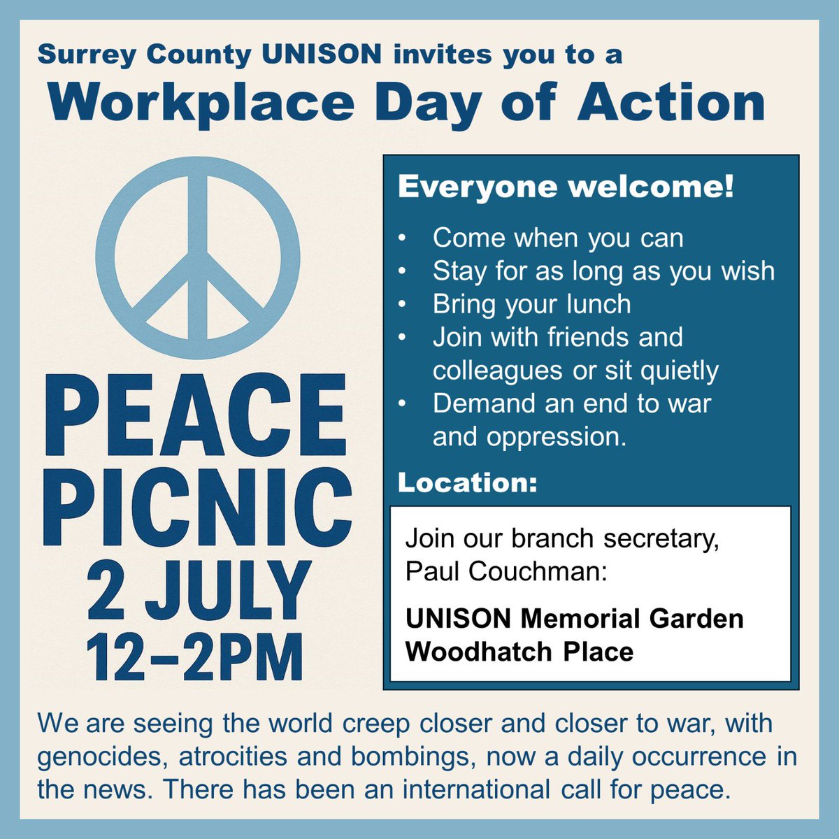 Surrey County UNISON tweet media