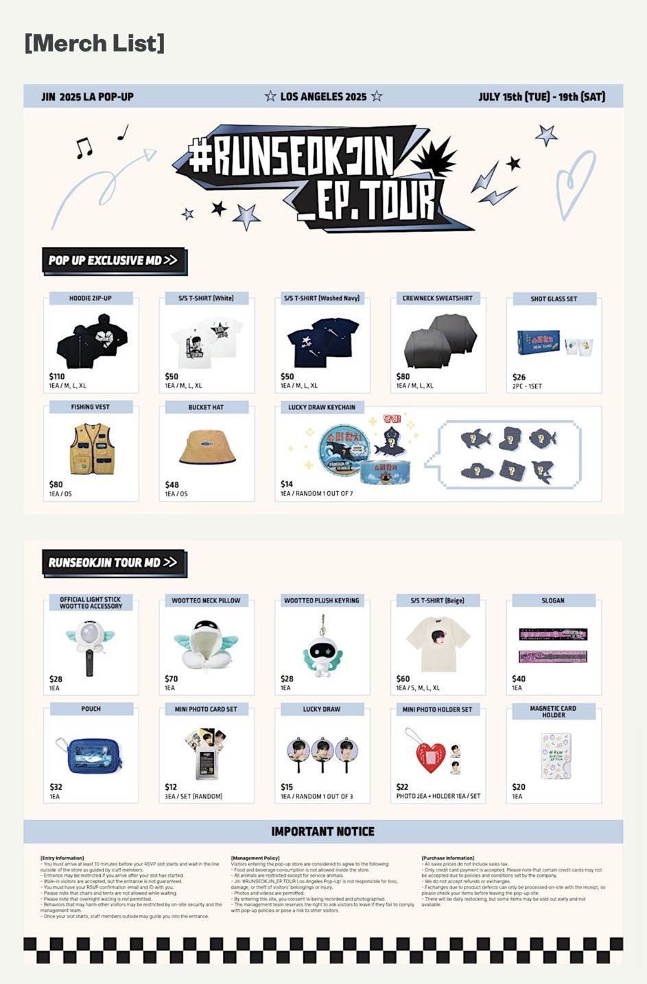 BTS ジン Fishing Vest アメリカ US限定 LA ポップアップ BTS ジン Fishing Vest アメリカ US限定 LA ポップアップ - メルカリ