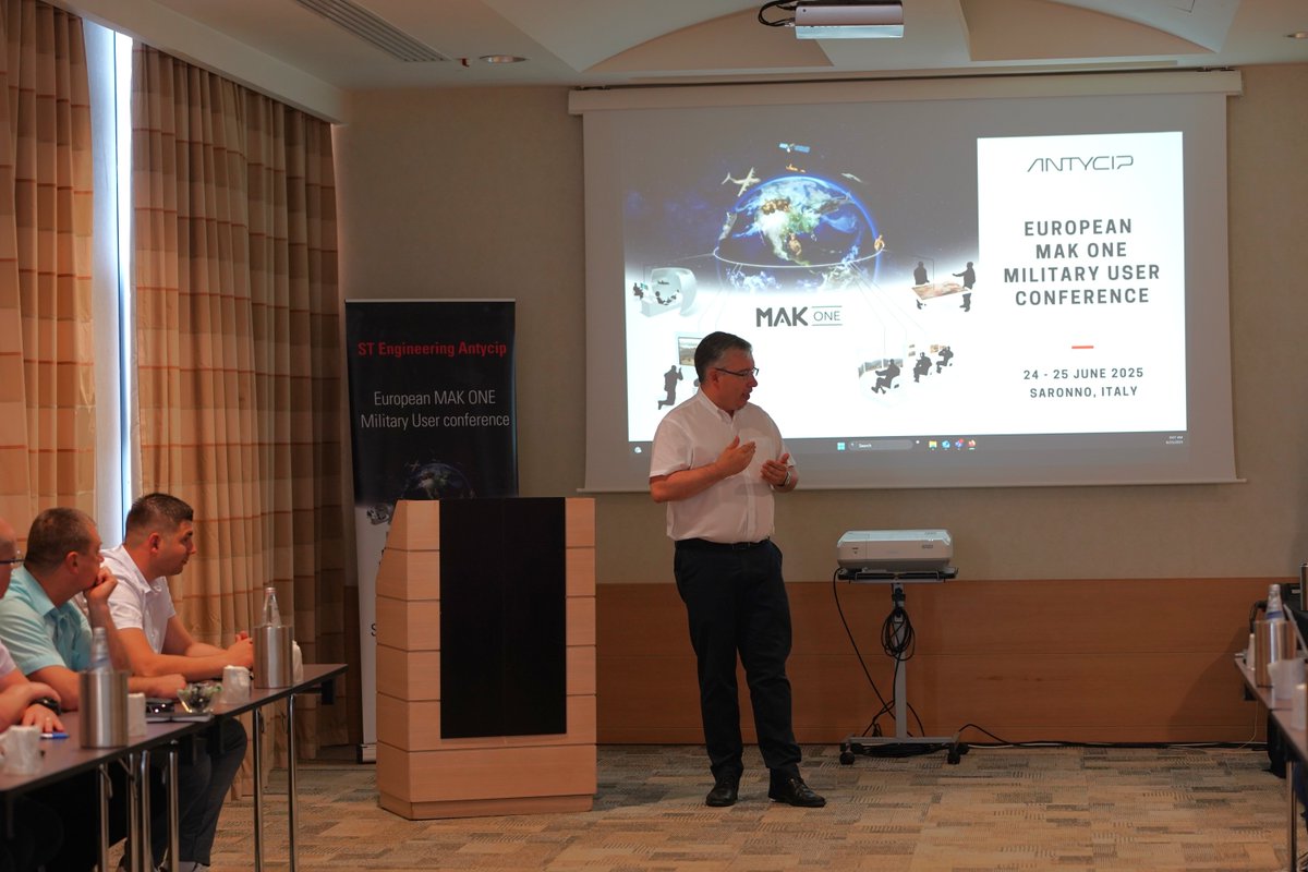 antycipsim's tweet image. 🇮🇹 That’s a wrap on the 2025 European MAK ONE Conference in Italy!
Big thanks to CogSim Technologies, ST Engineering, and @MAKsimulation for the incredible support.

Until next time, grazie mille! 👋

#MAKONE #Military #Training #SeeTheFuture