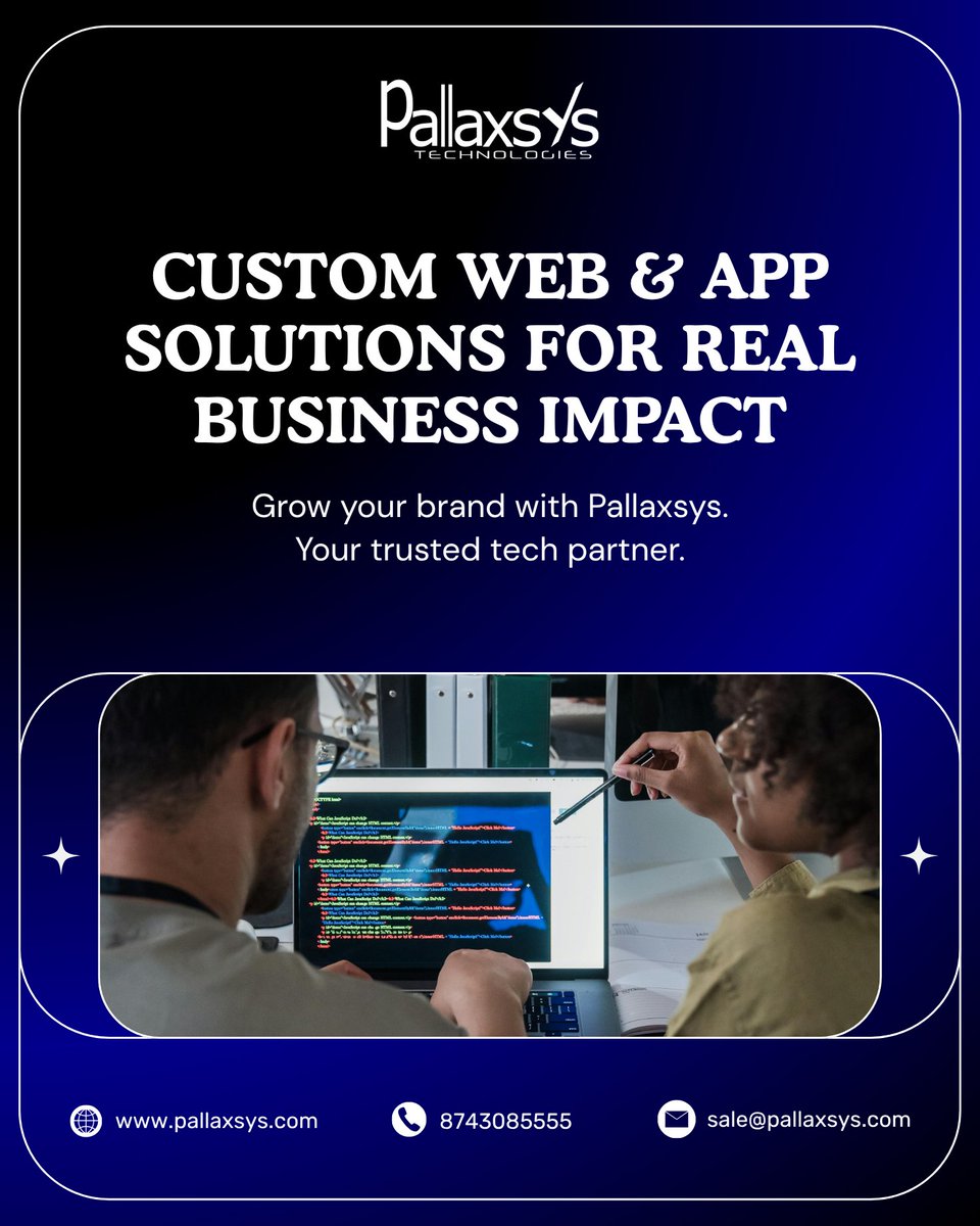 pallaxsys's tweet image. 🔍 Built for impact. Designed for growth.
Let’s turn your vision into reality—together.
📲 WhatsApp us at: 8743085555

#TechSolutions #WebDevelopment #Pallaxsys #MobileAppDevelopment #WebApp #AppDevelopment #ITSolutions #AI