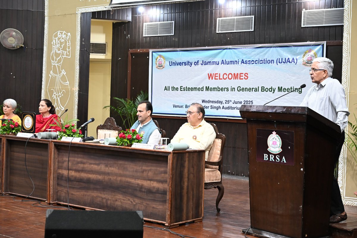 Describing the alumni as cornerstone of the University of Jammu, Vice Chancellor Prof. Umesh Rai  sought their continued role in strengthening the academic and cultural fabric of this great institution.