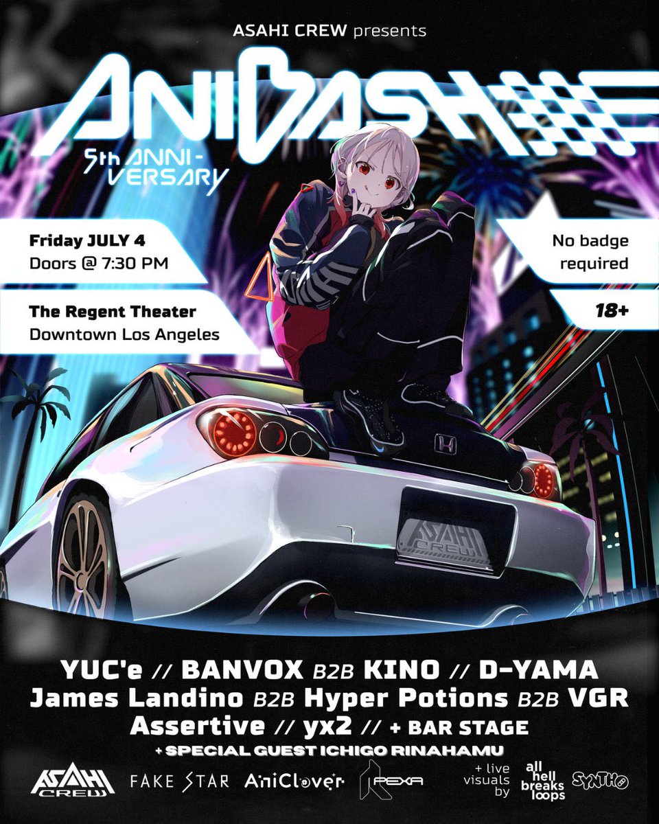 rinahamu's tweet photo. I’ll be DJing at Anibash on July 4th!

I’ll be bringing a bunch of tracks from my own projects like BPM15Q, DEN-ON-BU, Rinahamu, CY8ER, and more〜〜〜
Let’s have fun together!!

There will also be a cheki session, so I’m really looking forward to meeting everyone! 🫶✨

Grab your tickets now! 🎟️
https://t.co/PI63RegSXo