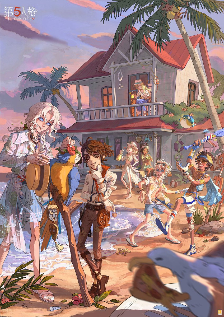 [ 2025 Summer Vacation Event Official Art ]

With the ship's horn sounding, another cruise arrives at Hyla Resort Island. Tourists step ashore, stretching as they begin their week long island getaway. Bathed in the sunset's glow and the click of cameras, everyone indulges in