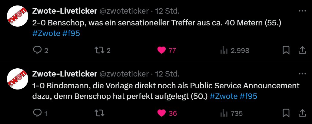 Fortuna Düsseldorf Südkurve (@hydroklops) on Twitter photo Das ist wirklich unglaublich stark !!! Der erste Einsatz von Benshop für unsere Zwote verlief folgendermaßen :
Gruß und Danke an den <a href="/zwoteticker/">Zwote-Liveticker</a> ❤️🤍
#F95 #Fortuna #Benshop Das ist wirklich unglaublich stark !!! Der erste Einsatz von Benshop für unsere Zwote verlief folgendermaßen :
Gruß und Danke an den <a href="/zwoteticker/">Zwote-Liveticker</a> ❤️🤍
#F95 #Fortuna #Benshop
