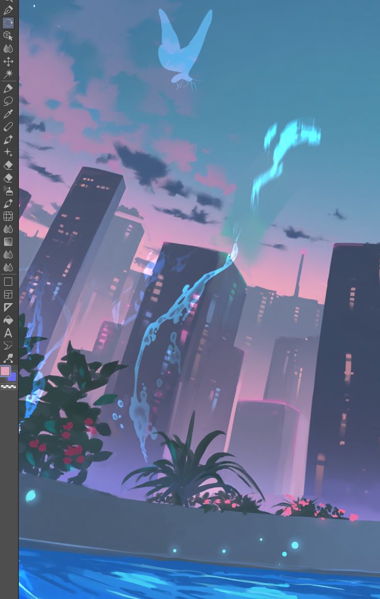 「背景も描いてるよ～」|マロニキ 倭の国プロジェクト（NFT）ファウンダー（無収入）のイラスト