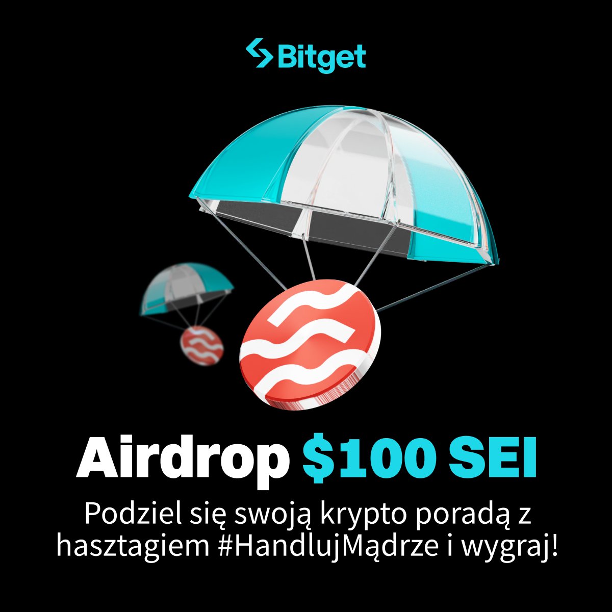 💙 #Bitget x <a href="/SeiNetwork/">Sei 🔴</a> 🔺
💸 #airdrop $100 w $SEI!

Zasady są proste!
✅ Obserwuj <a href="/BitgetPL/">BitgetPL</a>
🔃 Repostuj ten post ➡️ x.com/BitgetPL/statu…
👇 Otaguj znajomego któremu przydałby się airdrop 😜

Zwiększ swoje szanse i...
✅ Obserwuj BitgetPL na TikToku tiktok.com/@bitgetpl
✅