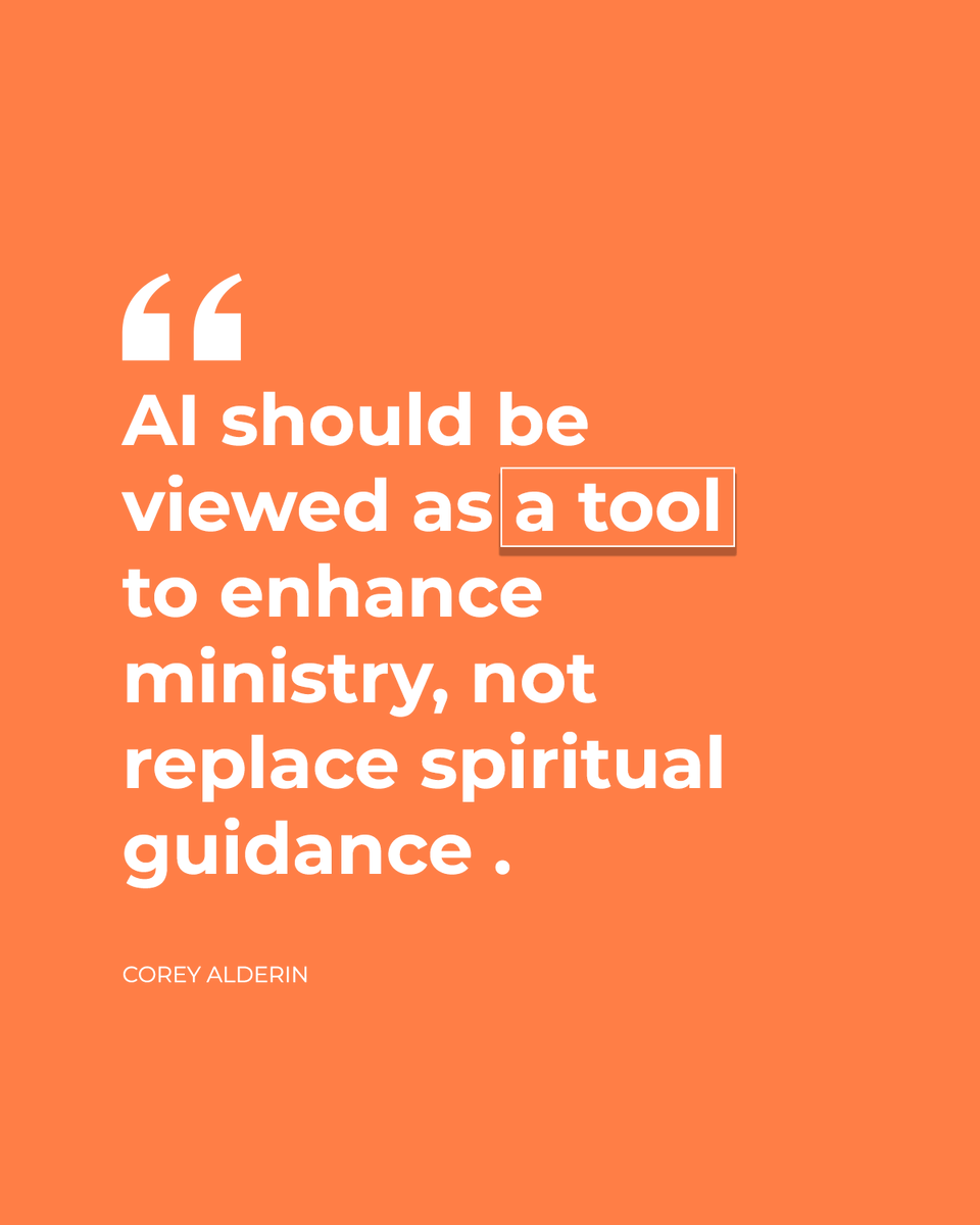 CoreyAlderin's tweet image. AI is a tool to enhance ministry, not replace spiritual guidance.
It supports the message, not substitutes it.
Use it wisely. Lead with purpose.

#FaithAndTech #AI #MinistryTech #CoreyAlderin