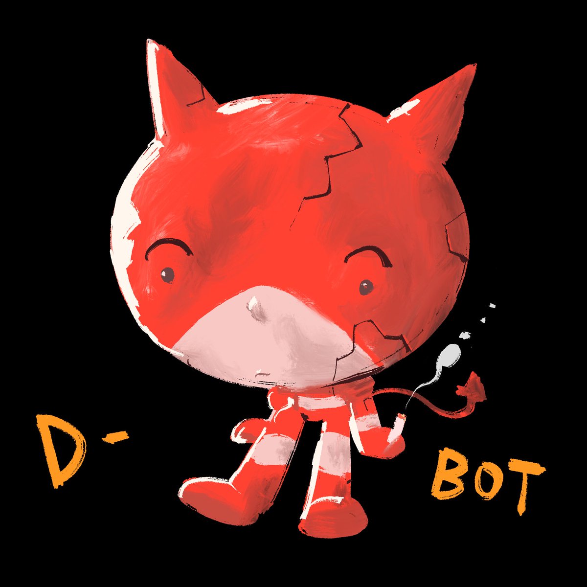 ianlaser's tweet image. Devil Bot! Occult meets Tezuka style robots #illustration #cartoon #art