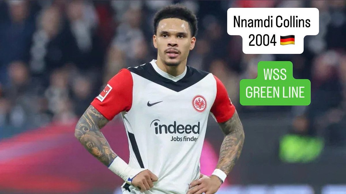 WSScouting's tweet image. WSS Green Line 🟢
Nnamdi Collins 2004 🇩🇪 - Eintracht Frankfurt 🇩🇪 #nnamdicollins #germany #eintrachtfrankfurt #frankfurt #bundesliga #deutchbankpark #waldstadion