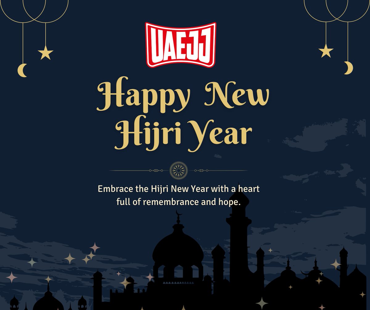 🌙 Happy Hijri New Year from UAEJJ
May this new year bring peace, blessings, and strength to your heart and home.
Let’s step forward with reflection, resilience, and renewed hope. ✨
#HijriNewYear #UAEJJ #NewBeginnings #IslamicNewYear #PeaceAndStrength