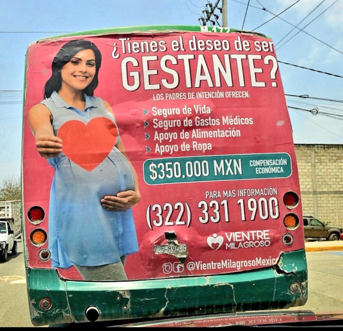 WombsNotForRent's tweet image. Whilst the UK allows adverts targeting young women for their eggs at bus stops, agencies in Mexico advertise to women to be surrogate mothers on the back of buses. (Note the imagery).

#lawreform would see the lifting of the ban so #surrogacy services could freely advertise.