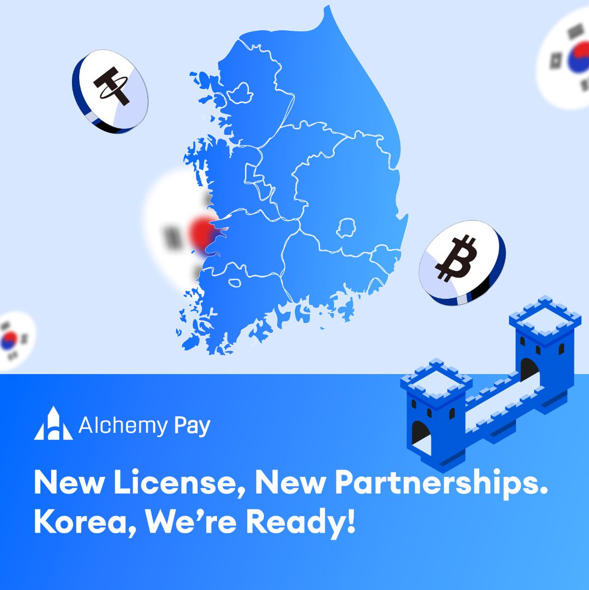 Korea's payment giants just got a new crypto-friendly neighbor. 👀

#AlchemyPay pulled up with an investment in EZPG, secured a financial registration, and is now eyeing partnerships with KakaoPay, Naver Pay &amp; PAYCO. We understood the assignment. 📜✅

$ACH