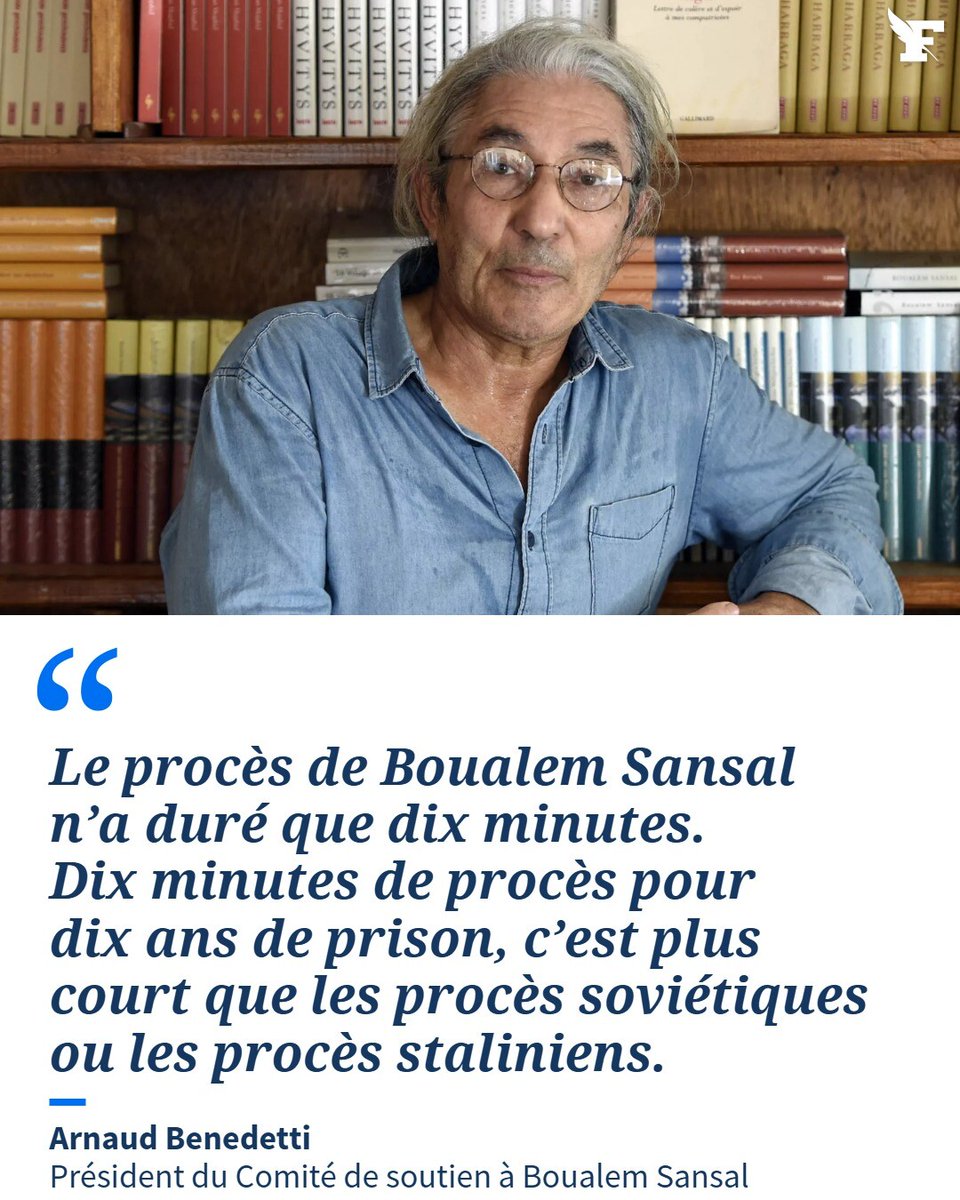 «La dictature algérienne a voulu le faire taire en dix minutes»: les coulisses du procès de Boualem Sansal →l.lefigaro.fr/sQj