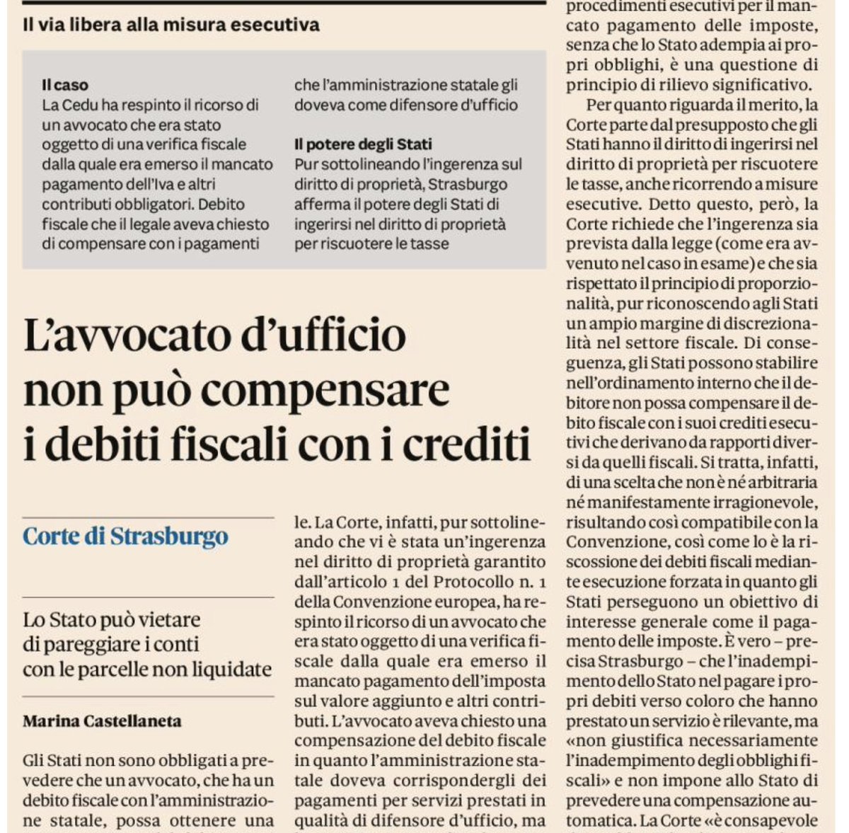 Su Il Sole 24 Ore di oggi