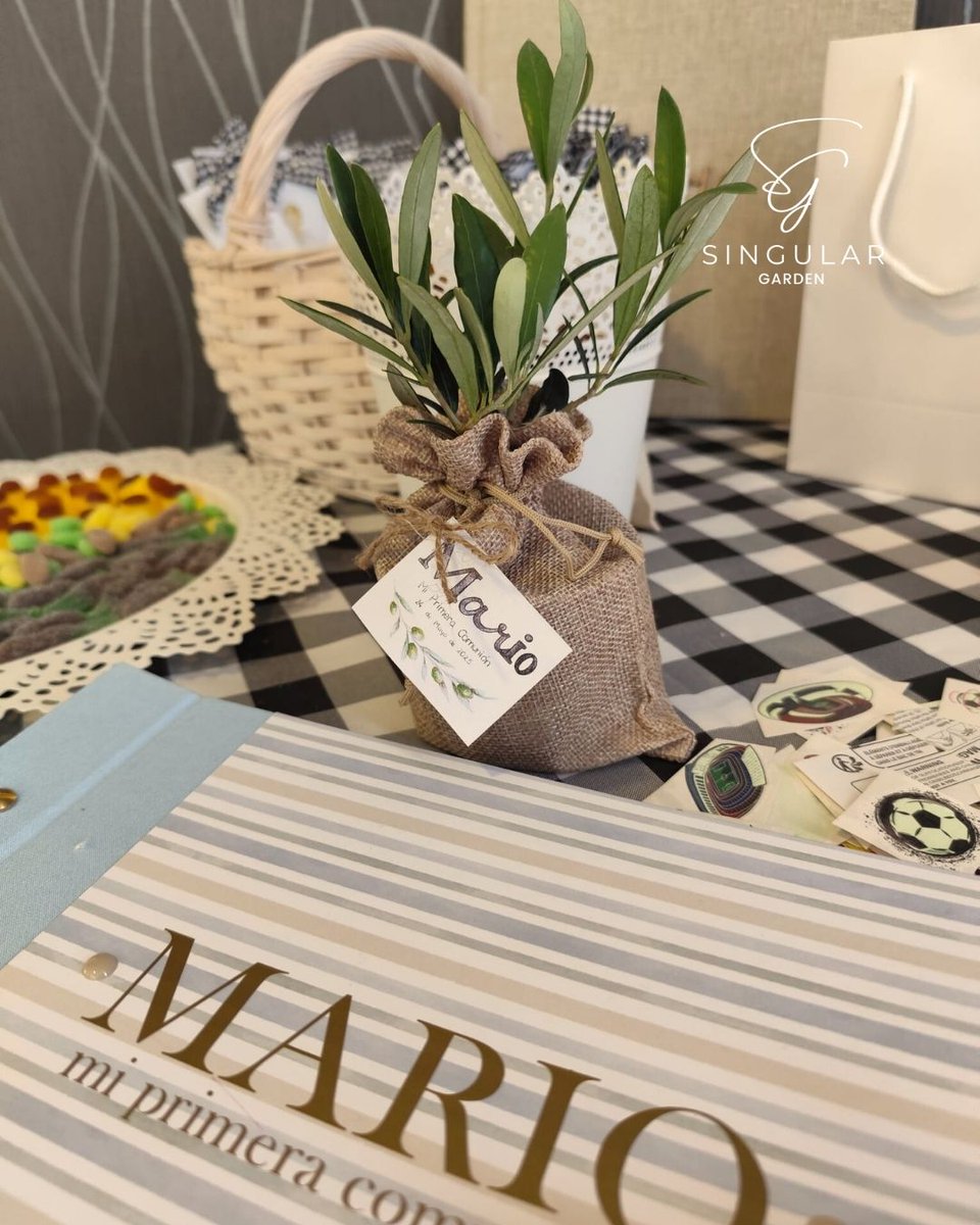 SingularCEE's tweet photo. En SINGULAR Garden tuvimos el placer de crear unos regalitos muy especiales para la comunión de Mario 💙.
🎉 Regalitos sostenibles, naturales y 100% personalizados.
Porque celebrar de forma consciente y sostenible es posible.
#CentroEspecialDeEmpleo #SingularCEE #InclusionLaboral https://t.co/awzc37qbEN