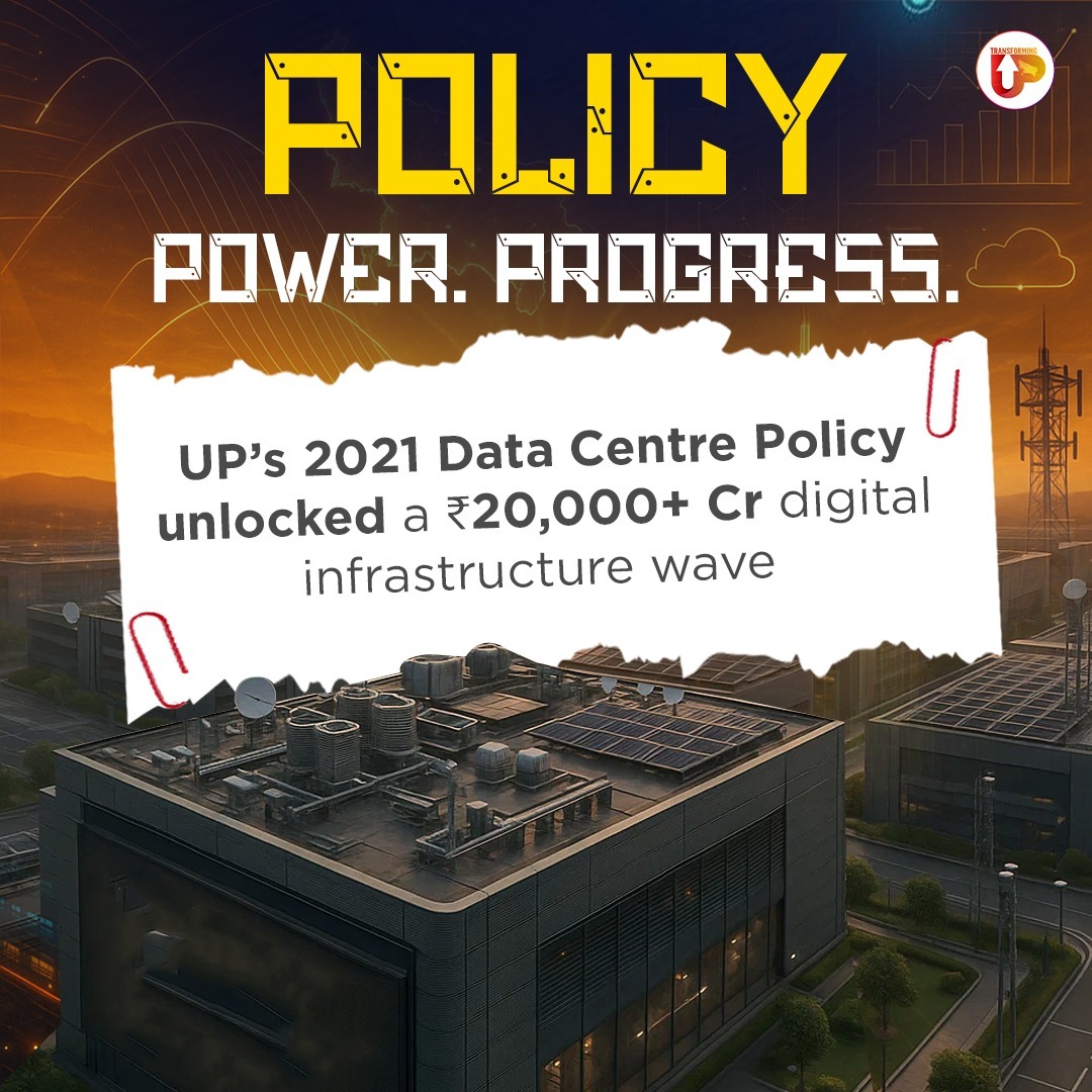 transforming_up's tweet photo. With incentives, green energy parks, and 300,000+ jobs created, this is how UP builds a resilient digital economy.

#TransformingUP https://t.co/MUocnzWioX