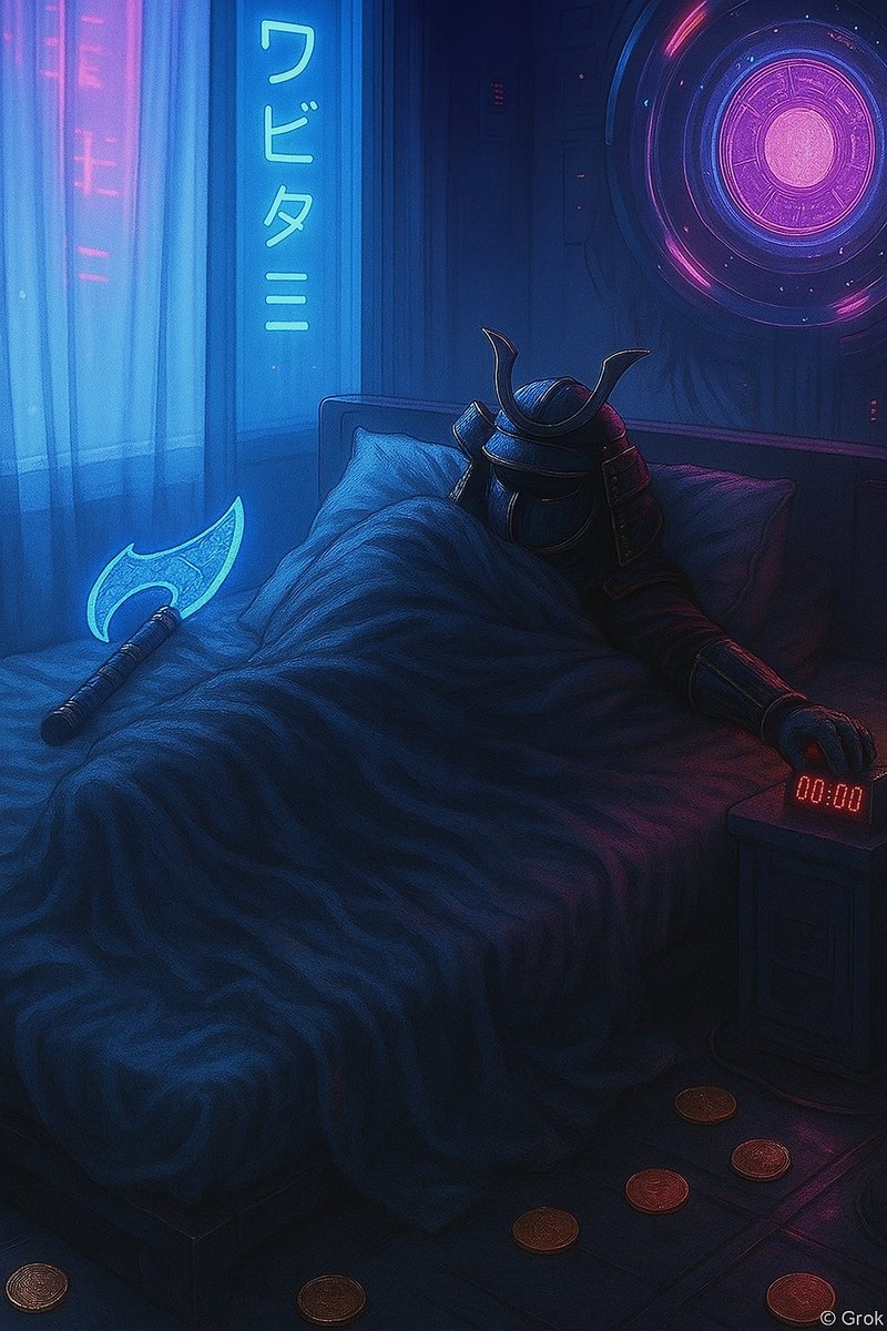 a3z4kmi_crypto's tweet photo. GM... I guess. βοΈπ΄
Even cyber samurais struggle to wake up.
Blanket level: Legendary.
Alarm clock: Defeated with honor.
Let the day begin... slowly. π₯·π€
#GM #CryptoSamurai #WAGMI #RiseAndGrind
#NotAMorningPerson #Web3Vibes #BlockchainLife
#DigitalDojo #CyberpunkCulture #CryptoTwitter
#NFTCommunity #AIArt #TechLife #ArmorUp
#Web3Warrior #MorningMood #GMFrens #MetaverseMindset