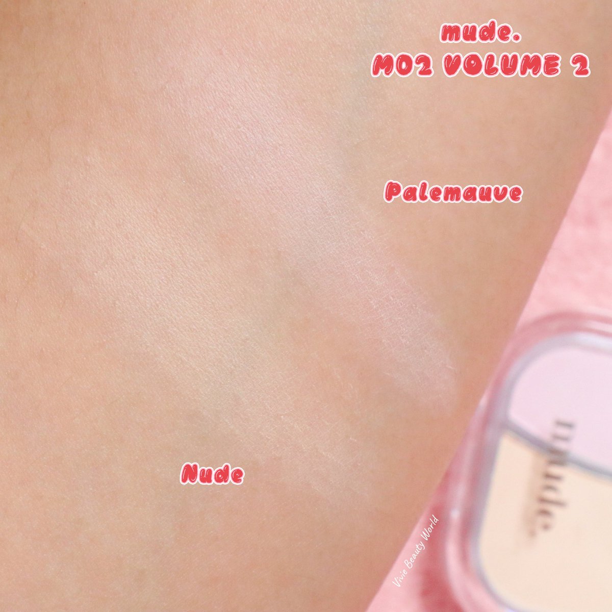 เพิ่งเคยลองไฮท์ไลท์เนื้อแมทท์ #mude ทำถึงเกิน นี่ใช้สี M02 Volume2 สี Pearlmauve&amp;Nude ปัดแล้วเหมือนให้ฟิลเตอร์ให้ผิว เบลอรูขุขน แต่ดูมีติ นัวๆเนียนๆ ควรมี s.shopee.co.th/4L7tCbp6xj ตอนนี้ซื้อ 2 ตลับ 690฿ คุ้มสุด #mude #mudeth #mudethailand #รีวิวบิวตี้