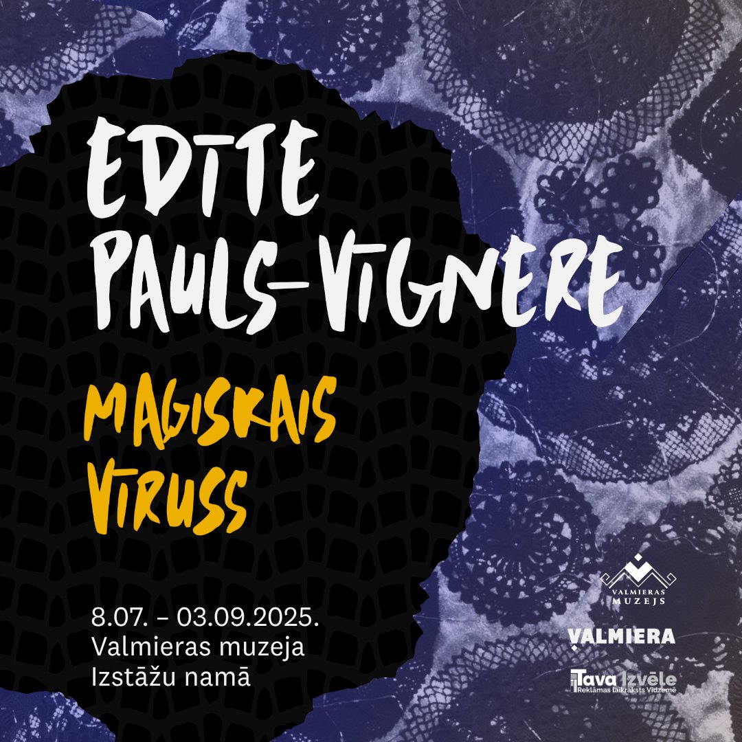 Sākot ar 8. jūliju, Valmieras muzeja Izstāžu namā skatāma izcilās un augsti novērtētās latviešu tekstilmākslinieces Edītes Pauls-Vīgneres (1939–2025) personālizstāde “Maģiskais vīruss”. 

Plašāk par izstādi un mākslinieci: valmierasmuzejs.lv/archives/18461