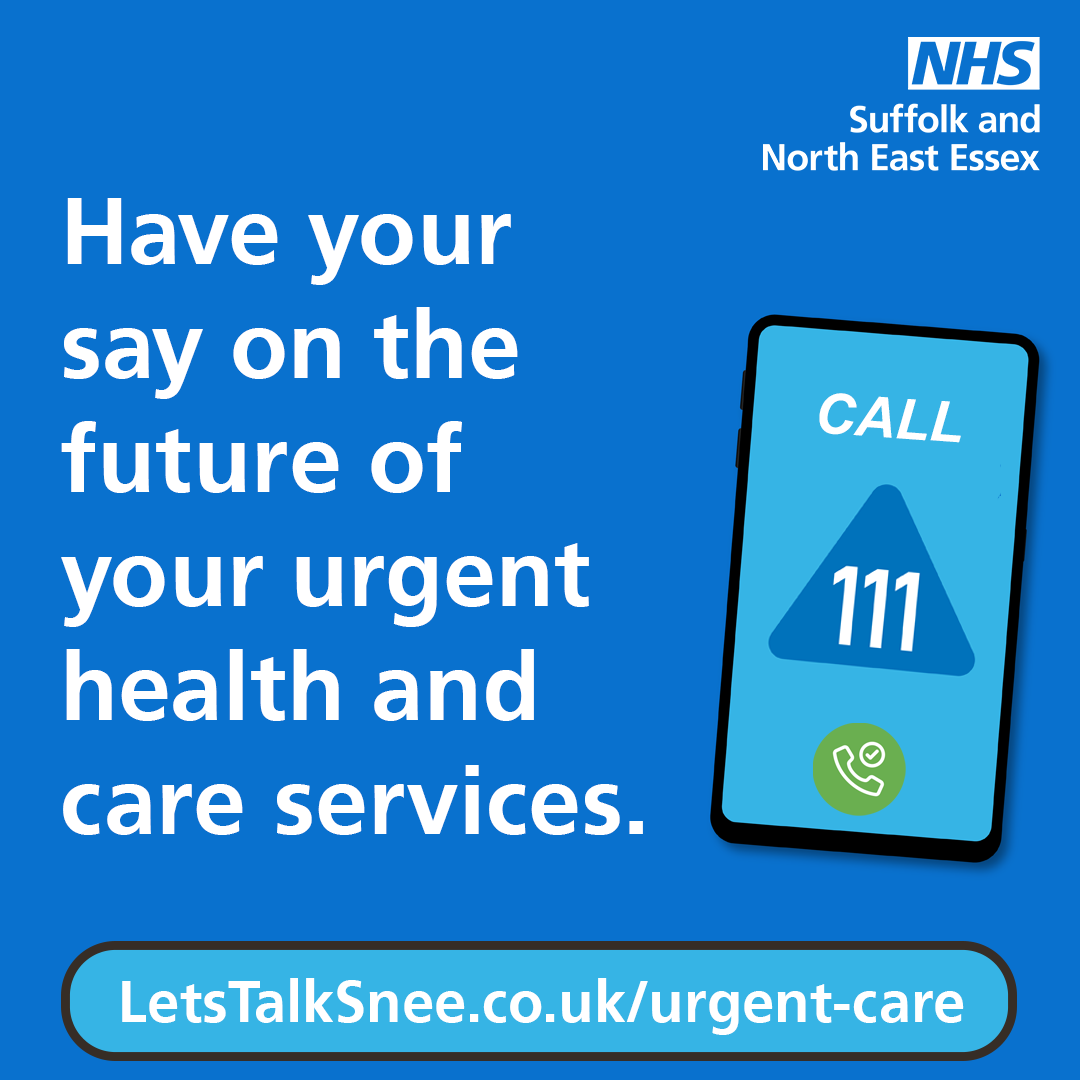 Have your say on the future of urgent health and care services,  share your views via an online or paper survey or the "Magic Wand Ideas Board".

Urgent care includes NHS 111, out-of-hours GP services, pharmacies &amp; dentists.

Go here - letstalksnee.co.uk/urgent-care