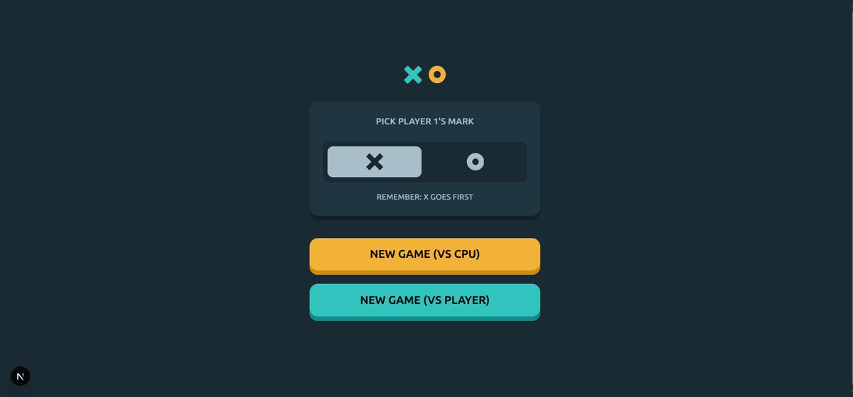 I've just completed a Tic-Tac-Toe front-end coding challenge from <a href="/frontendmentor/">Frontend Mentor</a>! 🎉

I bet you can't win a match against the computer opponent😎

Play the Game here: tic-tac-toe-diu.vercel.app

Any suggestions on how I can improve are welcome!