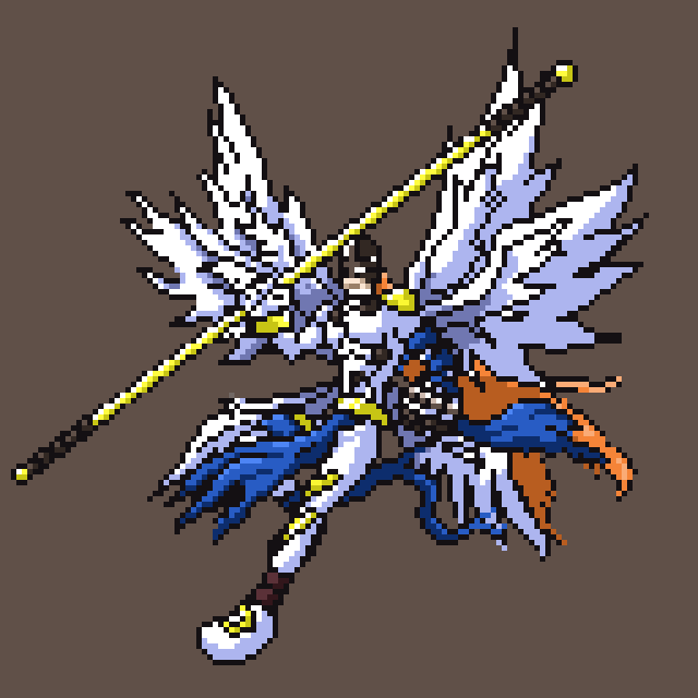 yosulbungeo's tweet image. #pixelart #Digimon #Angemon