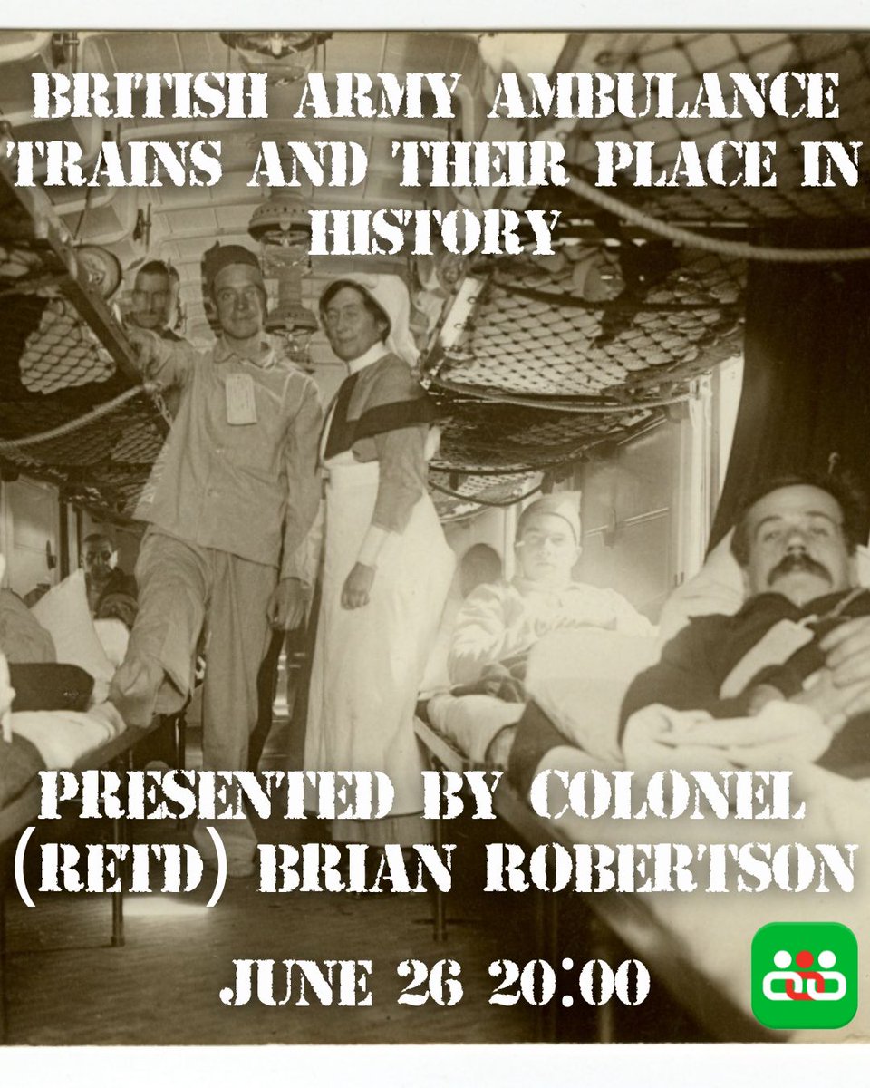 🛤️ FREE WEBINAR TONIGHT

We are joined by the esteemed Colonel (retd) Brian Robertson this evening to reflect on past uses of British Army Ambulance Trains and how they may be implemented again soon. 

Register for free: zoom.us/webinar/regist… 

#TraumaCare