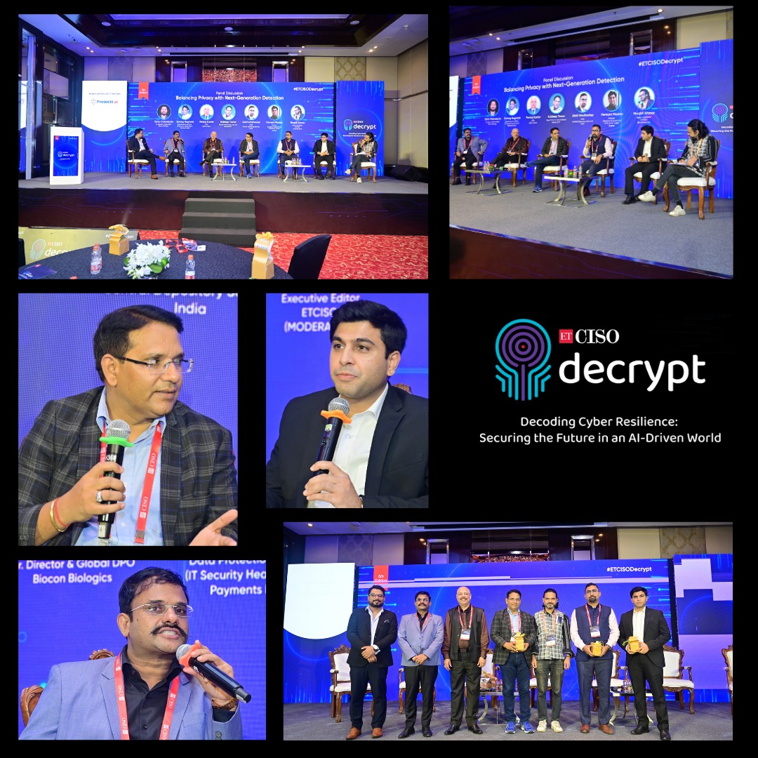 Privacy vs. Detection: The Tug-of-War in the AI Era
In a compelling session at #ETCISODecrypt2025, six distinguished cybersecurity leaders came together to unpack one of the most difficult dilemmas of the digital age:

Know more about ETCISO: ciso.economictimes.indiatimes.com