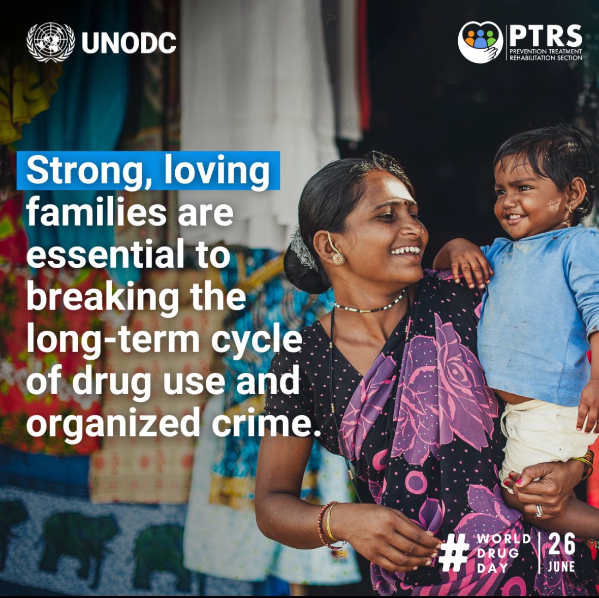 UNODC Prevention Treatment Rehabilitation Section (@unodc_ptrs) on Twitter photo On #WorldDrugDay, we reaffirm <a href="/UNODC/">UN Office on Drugs & Crime</a>’s commitment to building stronger families in vulnerable settings. Family skills programs in 40+ countries empower parents & children —breaking the cycle of drug use & crime through early prevention.
🔗is.gd/BXjNtb
#BreakTheCycle On #WorldDrugDay, we reaffirm <a href="/UNODC/">UN Office on Drugs & Crime</a>’s commitment to building stronger families in vulnerable settings. Family skills programs in 40+ countries empower parents & children —breaking the cycle of drug use & crime through early prevention.
🔗is.gd/BXjNtb
#BreakTheCycle