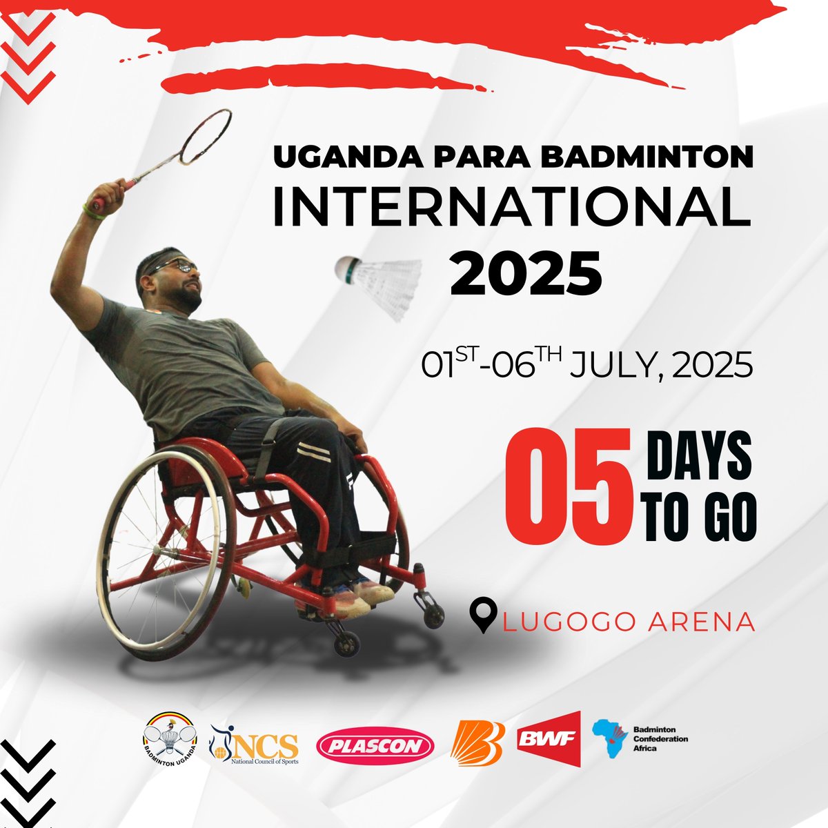 Uganda Badminton Association (@ugbadminton) on Twitter photo Only 5 days to go Only 5 days to go