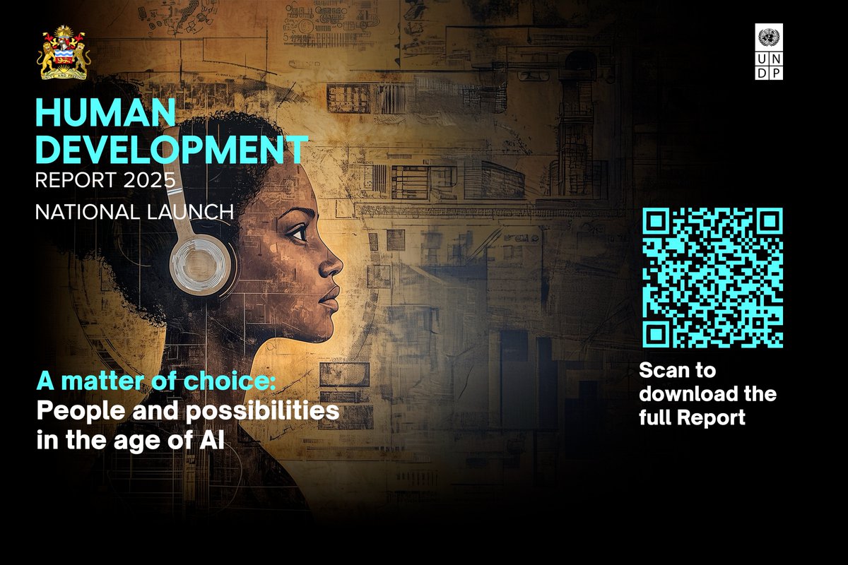 undpmalawi's tweet image. Happening now: @UNDPMalawi & @MalawiGovt launch the 2025 #HumanDevelopmentReport themed “A Matter of Choice: People and Possibilities in the Age of #AI.” Let’s use technology to empower, not replace, our people. web.facebook.com/share/v/16gq4g…
#HDR2025 #AIforDevelopment #Malawi2063