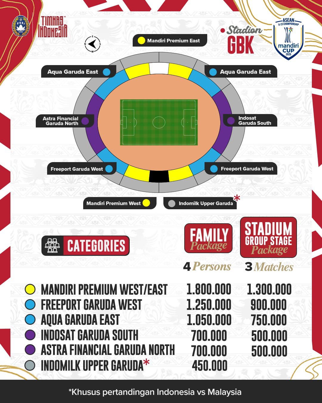 Resmi! Tiket Timnas Indonesia U-23 di Piala AFF U-23 2025 Dijual Umum, Begini Cara Belinya
            - galeri foto