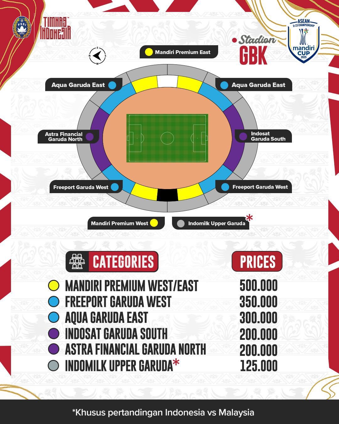 Resmi! Tiket Timnas Indonesia U-23 di Piala AFF U-23 2025 Dijual Umum, Begini Cara Belinya
            - galeri foto