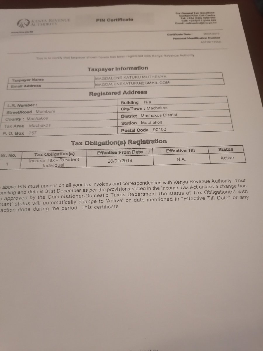 Jackson72274367's tweet photo. @KRACare
Dear KRA,
Kindly confirm how far you have to on this issues.
My spouse lost both email and phone number and she is requesting to change both and add new one. https://t.co/fnKajyadLz