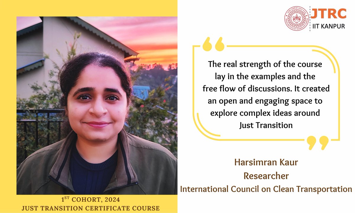 🎓 Planning to attend the certificate course on just transition?

Listen to our Cohort 1!

📚 Applications are now open for the second cohort, with limited scholarships available!

🔗docs.google.com/forms/d/e/1FAI…
