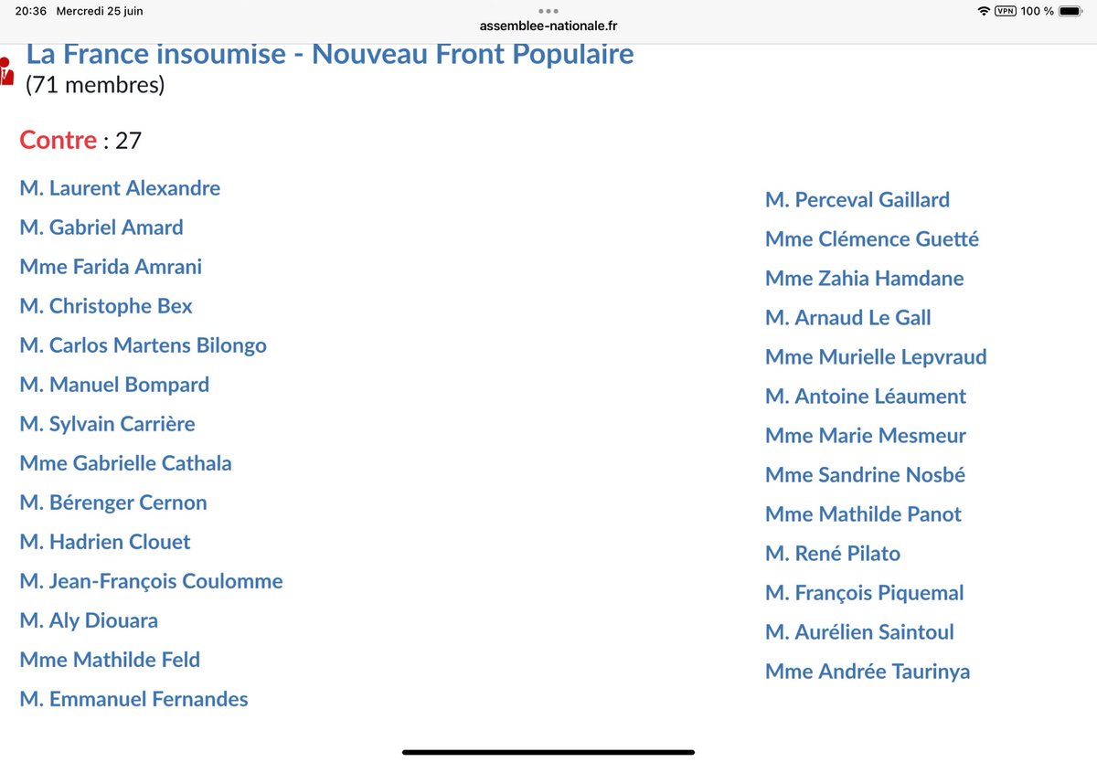 lafotaki's tweet photo. Voici la liste des députés qui refusent qu'on améliore la sécurité des #soignants et qui refusent qu'on durcisse les peines a l'encontre de ceux qui les tabassent. https://t.co/am9wttWjRI