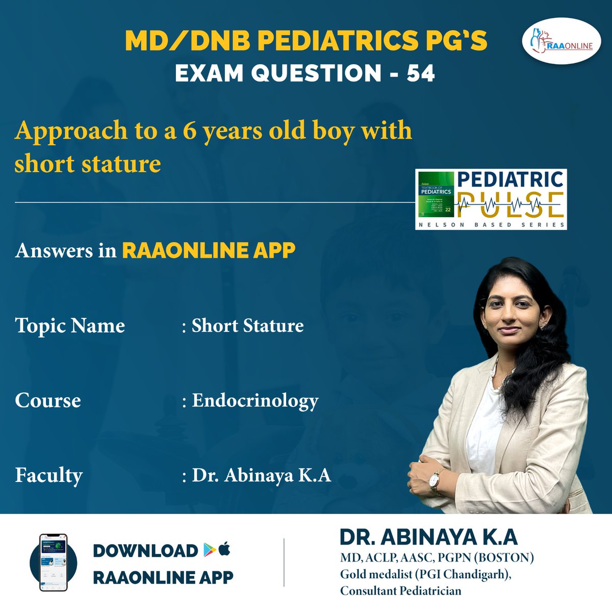 Raaonline's tweet photo. Pediatrics PG's Exam Question 54 - Short Stature by Dr. Abinaya on the RAAONLINE App.
Android: https://t.co/fSlaHVpc0T
IOS: https://t.co/oJAMS4dSCa
Contact: +91-9994994266
#Raaonline #students #videolectures #pastexampapers #medical #medicalstudent #examprep #pediatrics https://t.co/bBWistUxvS