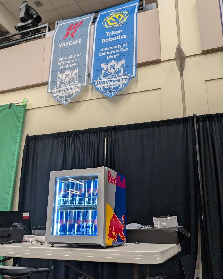 arcroboticscomp's tweet photo. Robots are expensive! Just like our bill 😅 But day 1 of matches is over, our volunteers worked hard, and it's time to catch up on some sleep debt (or maybe drink some @redbull)

#robotics #engineering #robomaster #esports #gaming https://t.co/ZkRAlhMnN6