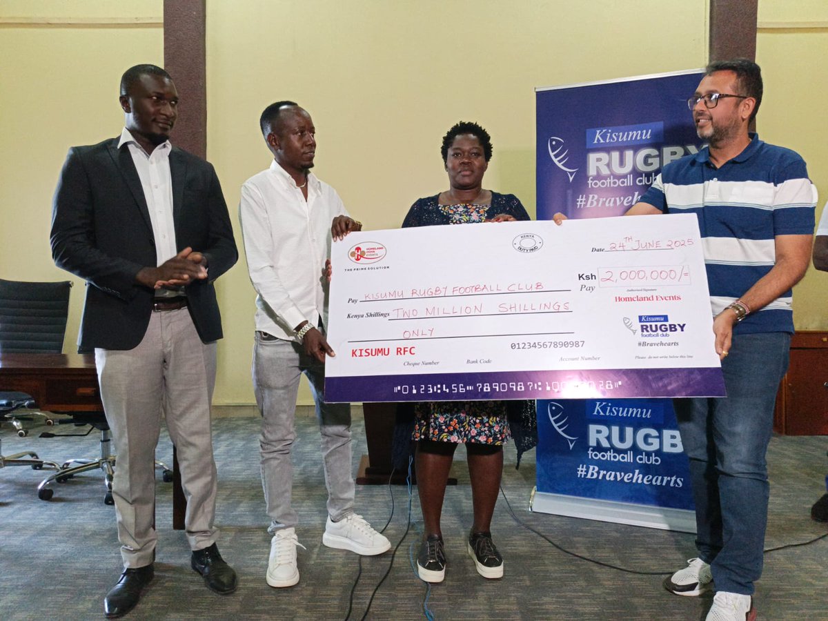 Scrummageafrica's tweet photo. This week Kisumu RFC unveiled sponsors for the 2025/26 campaign. 
#RugbyKe 
#KenyaCup

Read more on the deals here: https://t.co/ReloiwkX4o https://t.co/DsNW0INp7o