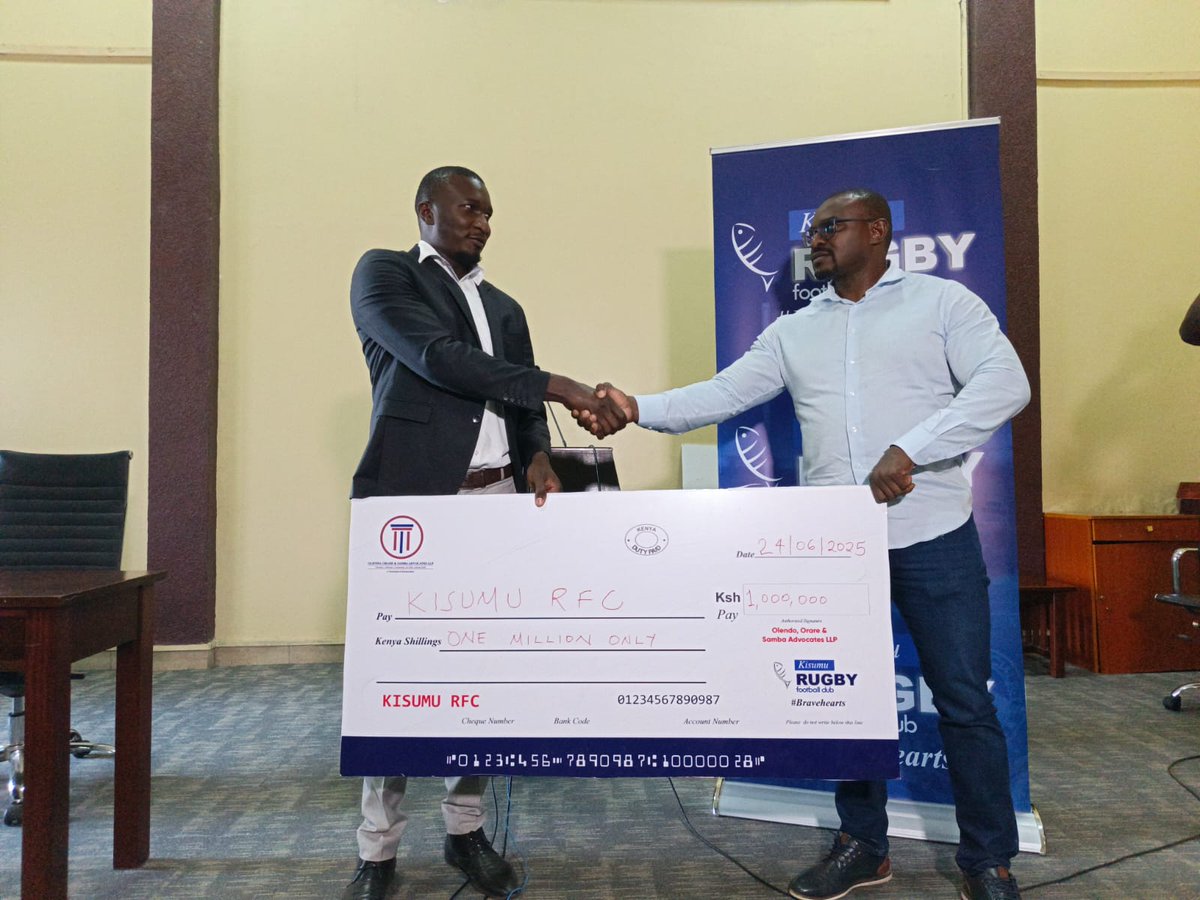 Scrummageafrica's tweet photo. This week Kisumu RFC unveiled sponsors for the 2025/26 campaign. 
#RugbyKe 
#KenyaCup

Read more on the deals here: https://t.co/ReloiwkX4o https://t.co/DsNW0INp7o