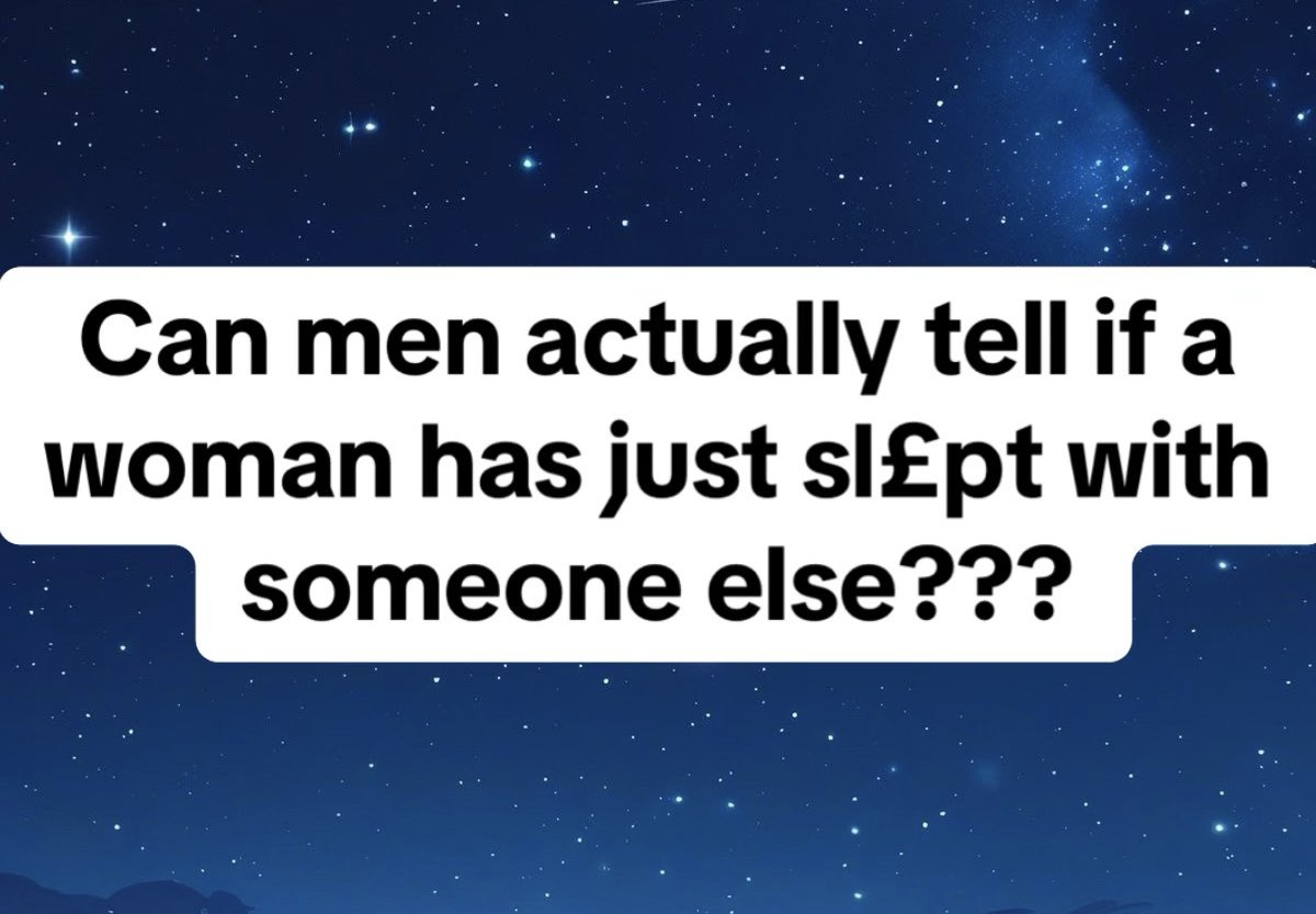 fabrice_dw's tweet photo. People were asked "Can men actually tell if a woman has just sl£pt with someone else?"

The replies are shocking👇😳 https://t.co/bF9hXqsiEG