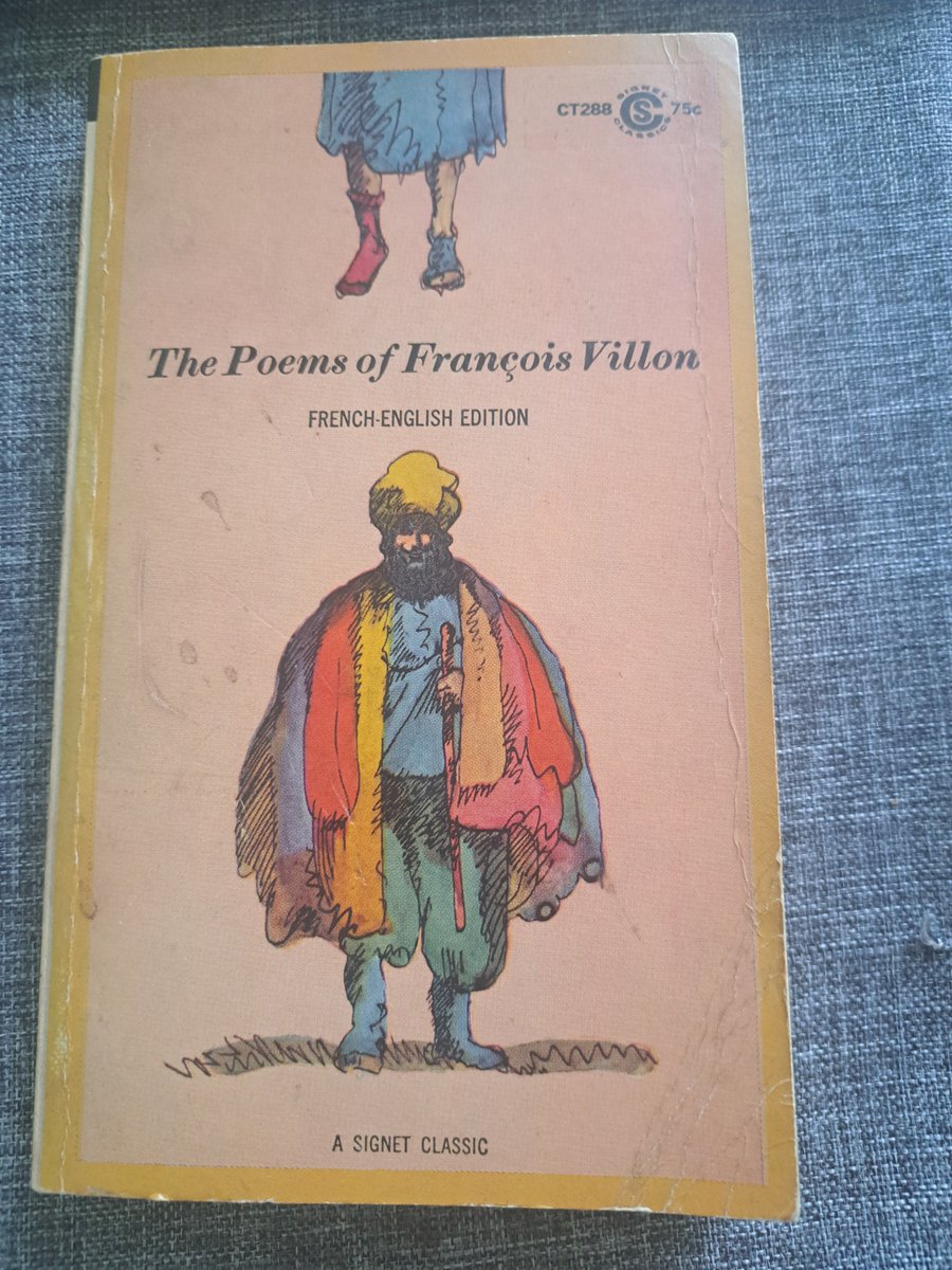 OisinFagan's tweet image. Bilingual edition of François Villon poems, bought by the great Paul Durcan when he was 21. R.I.P