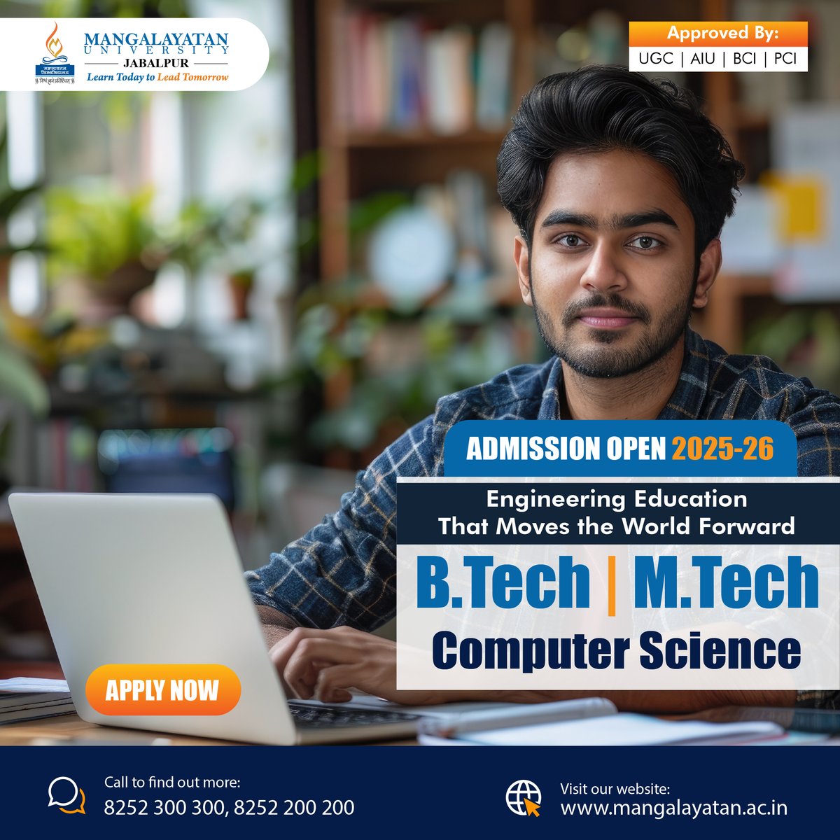 MangalayatanJbp's tweet image. Engineering education that moves the world forward! Btech &amp;amp; Mtech in Computer Science (CSE) – Admission 2025 at MU, Jabalpur. Shape the future with cutting-edge tech skills. Apply Now!
#mangalayatanuniversity #jabalpur #mtechprograms #admission2025 #btechcourse
